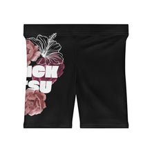 Load image into Gallery viewer, Flower Design Women's Biker Shorts