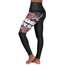 Load image into Gallery viewer, High Waisted Yoga Leggings Flowers
