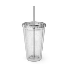 Load image into Gallery viewer, Coffee & Chickjitsu Sunsplash Tumbler with Straw, 16oz