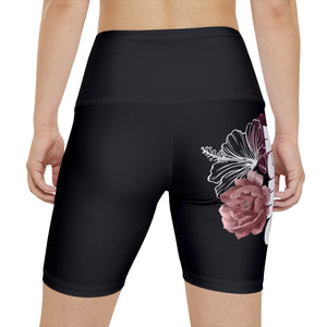 Women's Workout Shorts Flowers
