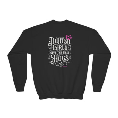 Chickjitsu Hugs Youth Crewneck Sweatshirt