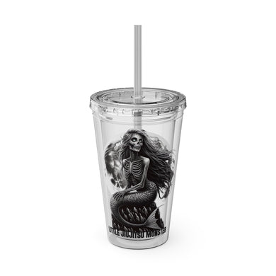 Little Jiujitsu Monster Sunsplash Tumbler with Straw, 16oz