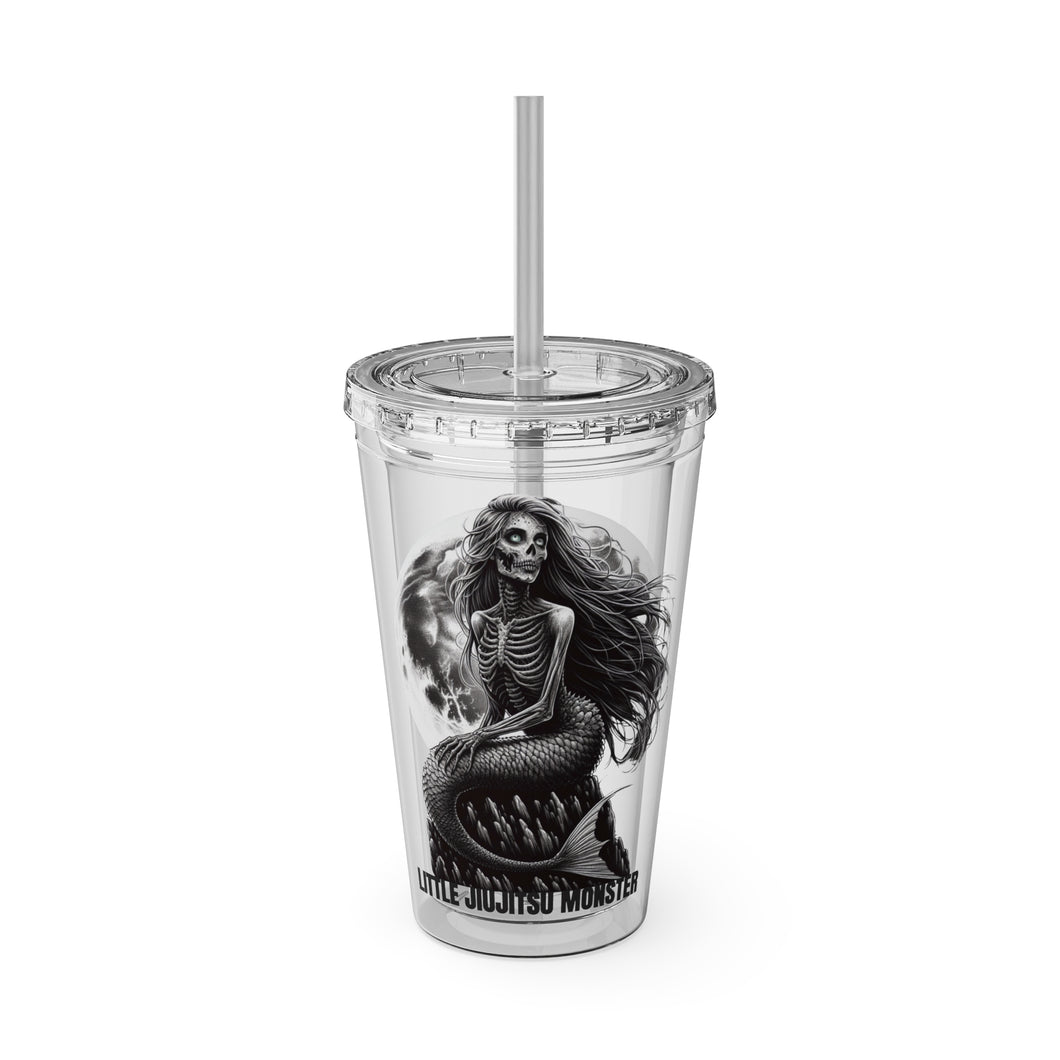 Little Jiujitsu Monster Sunsplash Tumbler with Straw, 16oz
