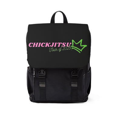 Chickjitsu Tour 2025 Shoulder Backpack, Casual Daypack, Travel Bag, Student Backpack, Unique Gift for Adventurers
