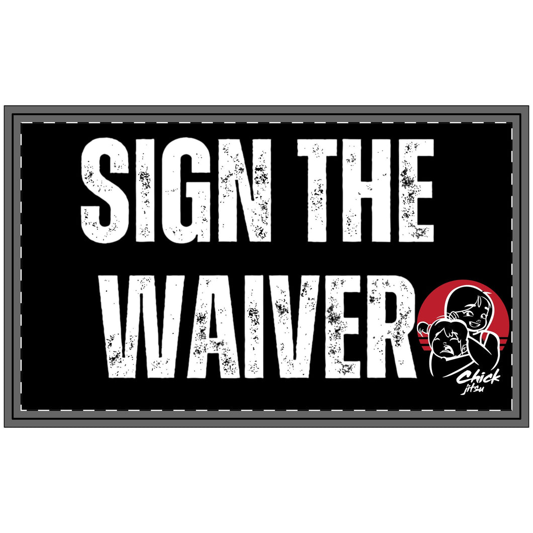 Sign The Waiver Polyester Doormat