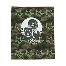 Load image into Gallery viewer, Camo Chickjitsu Plush Blanket