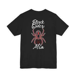 Black Widow Mia Adult Tshirt