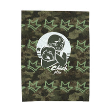 Load image into Gallery viewer, Camo Chickjitsu Plush Blanket