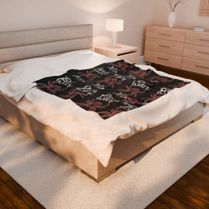 Black Widow Plush Blanket