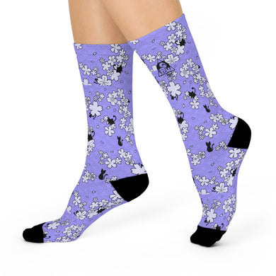 Kitty Meow Meow Socks Design by Dani