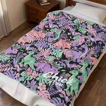 Load image into Gallery viewer, Dino Chickjitsu Plush Blanket