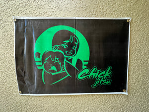 Chickjitsu Vinyl Banner