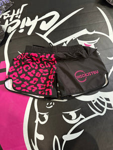 Pink Leopard Shorts