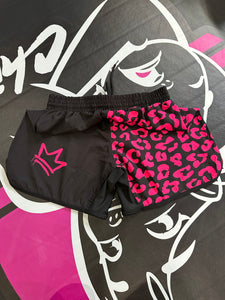 Pink Leopard Shorts